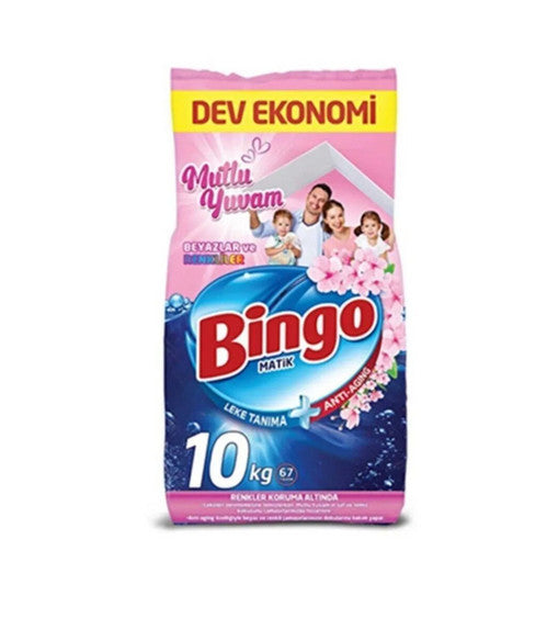 Bingo Washing Machine Detergent 10 Kg (Color+White)