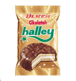 Ulker Halley Chocolate Coated Biscuit 30 Gr * 24